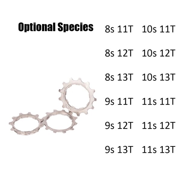 Rueda libre para bicicleta de montaña, piñón de 8, 9, 10, 11 velocidades, 11T, 12T, 13T, piñones de Cassette, accesorios para volante para SHIMANO SRAM