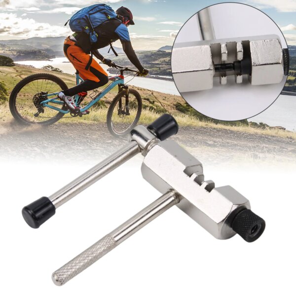 Herramienta de descarga de cadena de bicicleta de montaña, cortador de cadena de bicicleta de acero, herramienta de extracción de cadena de montaña, accesorios de reparación de ciclismo