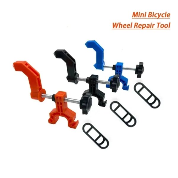 Rrskit Mini rueda de bicicleta soporte de ajuste llantas de bicicleta herramientas de ajuste MTB herramientas de mantenimiento de ruedas de bicicleta accesorios de ciclismo