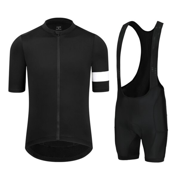 Rsantce-Camiseta de manga corta para ciclismo para hombre, conjunto de uniforme con pantalones cortos y pechera, camisetas para bicicleta de montaña al aire libre, traje, ropa para bicicleta, novedad de verano de 2024