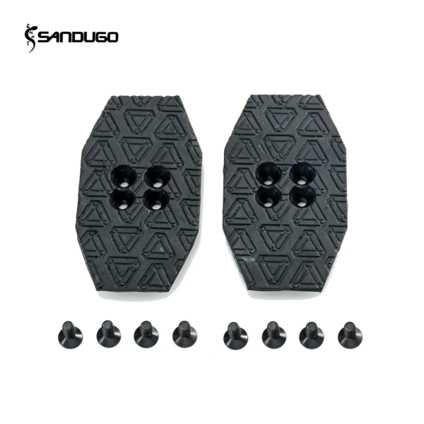 Tabla de zapatos plana con bloqueo automático compatible con SANDUGO, tabla de zapatos para bicicleta de montaña, suela de goma fuerte de repuesto