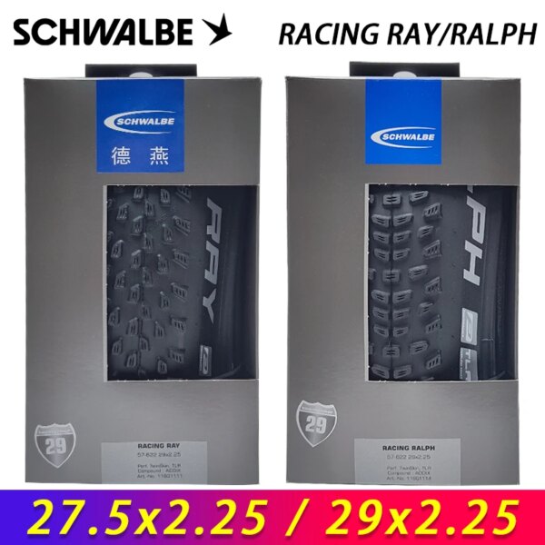 SCHWALBE RACING RAY/RALPH 27,5/29x2,25 neumático plegable sin cámara para bicicleta MTB XC carretera grava descenso todoterreno bicicleta piezas de ciclismo