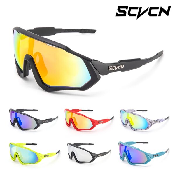 SCVCN Gafas de ciclismo Gafas de bicicleta de carretera Gafas deportivas para hombres Gafas de mujer para exteriores UV400 Gafas de sol para ciclismo Gafas MTB