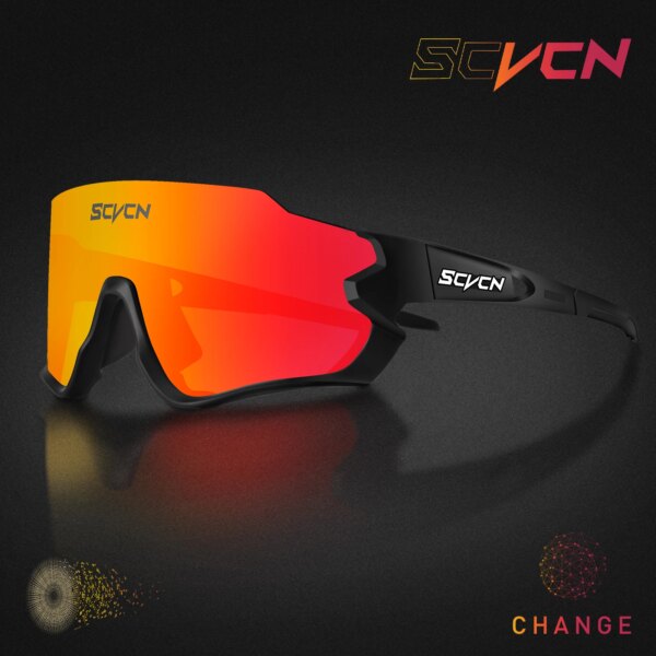 SCVCN gafas de sol calientes para hombres gafas de ciclismo de bicicleta al aire libre MTB gafas de conducción de bicicleta de carretera mujeres deportes correr gafas UV400