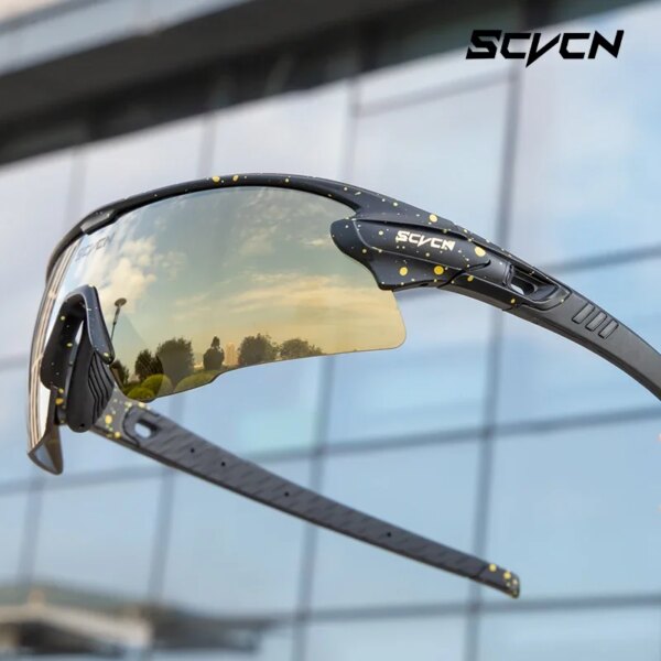 SCVCN Gafas para bicicleta de montaña, gafas deportivas para hombre, gafas para ciclismo, gafas de sol para correr en carretera MTB al aire libre, gafas de protección UV400