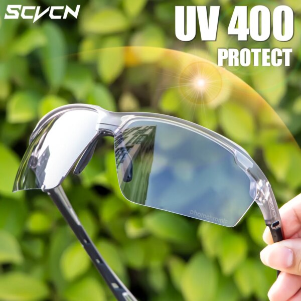 SCVCN nuevas gafas de sol fotocromáticas gafas de ciclismo bicicleta de montaña senderismo Golf UV400 gafas deportivas para hombres y mujeres béisbol