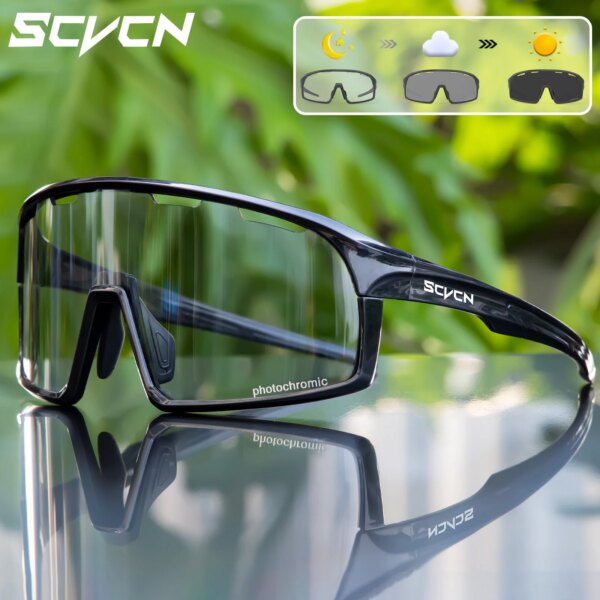 SCVCN nuevas mujeres al aire libre fotocromáticas UV400 gafas de sol hombres Mtb deportes bicicleta ciclismo carretera conducción bicicleta gafas senderismo gafas