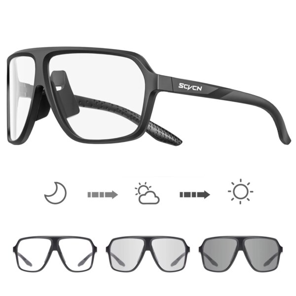 SCVCN, gafas de sol para ciclismo al aire libre, para hombres y mujeres, gafas fotocromáticas para Ciclismo de Carretera MTB, gafas para bicicleta UV400, gafas deportivas