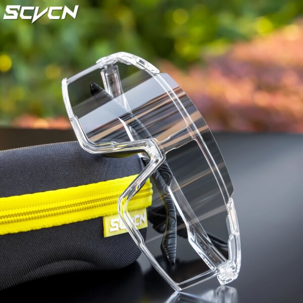 SCVCN gafas fotocromáticas para ciclismo UV400, gafas de sol para ciclismo, gafas para hombre y mujer, gafas para bicicleta al aire libre, equipo deportivo MTB