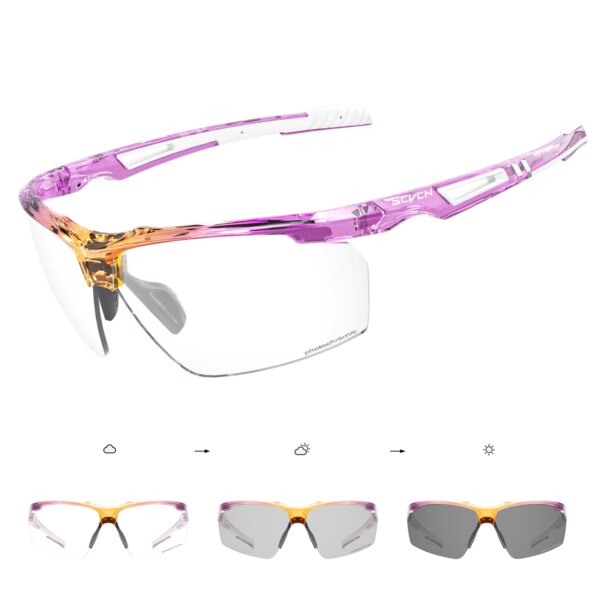 SCVCN Gafas de sol fotocromáticas Gafas de montar Hombres UV400 Gafas de pesca Mujeres Bicicleta de carretera Gafas de ciclismo Gafas tácticas al aire libre