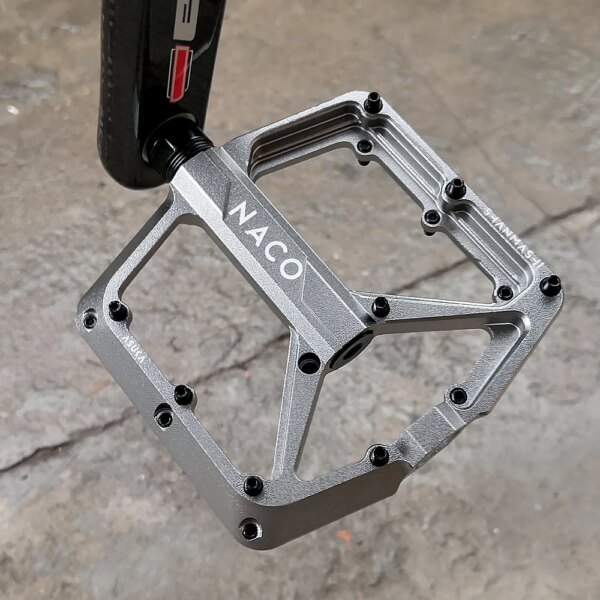 SHANMASHI pedal de bicicleta de montaña de aleación de aluminio CNC bicicleta artesanal pedal plano ancho 3 rodamientos