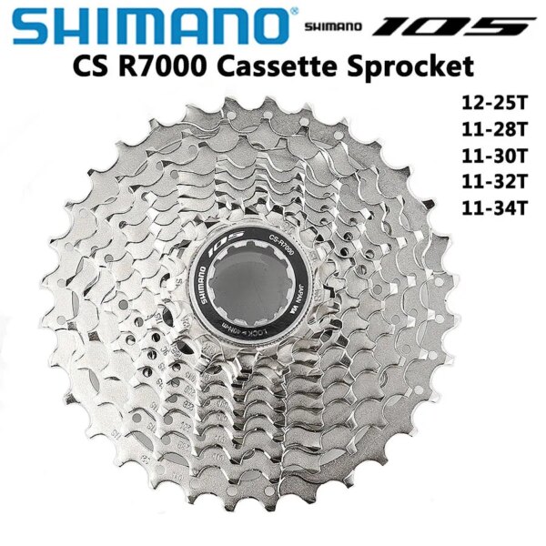 SHIMANO 105 CS 5800 R7000 bicicleta de carretera 11 ruedas libres de velocidad 12-25T 11-28T 11-32T 11-34T piñón de Cassette K7