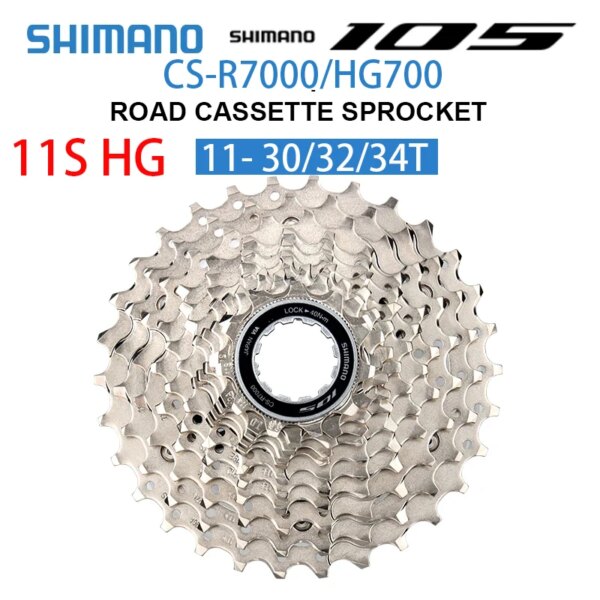 SHIMANO-Cassette de carretera 105 R7000/HG700 11S HG EV, 11-30/32/34T, piñón libre para bicicleta de carretera, Shimano 5800 11V K7 Flywheel