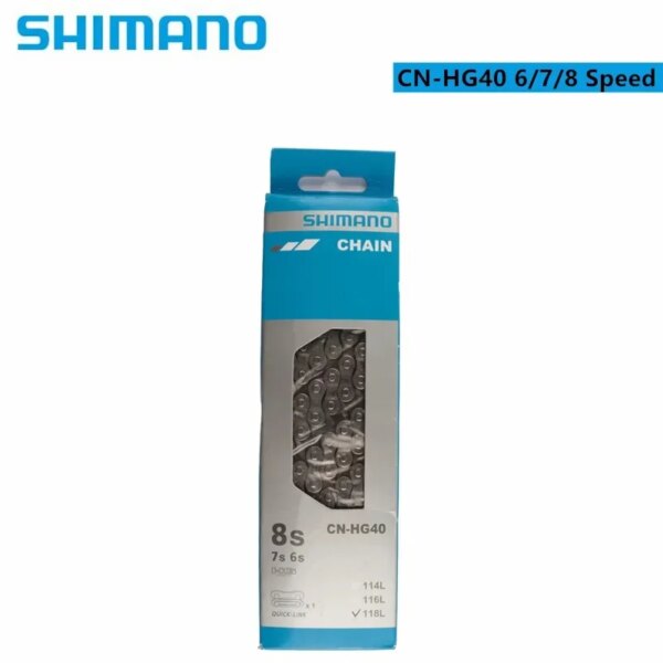 SHIMANO CN HG40 6/7/8 Cadena de velocidad 116L enlace para bicicleta de carretera