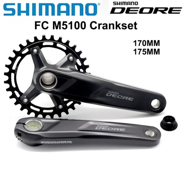 SHIMANO DEORE FC M5100 platos y bielas 1x11 velocidades MTB bicicleta de montaña platos y bielas 30T 32T 170MM 175MM