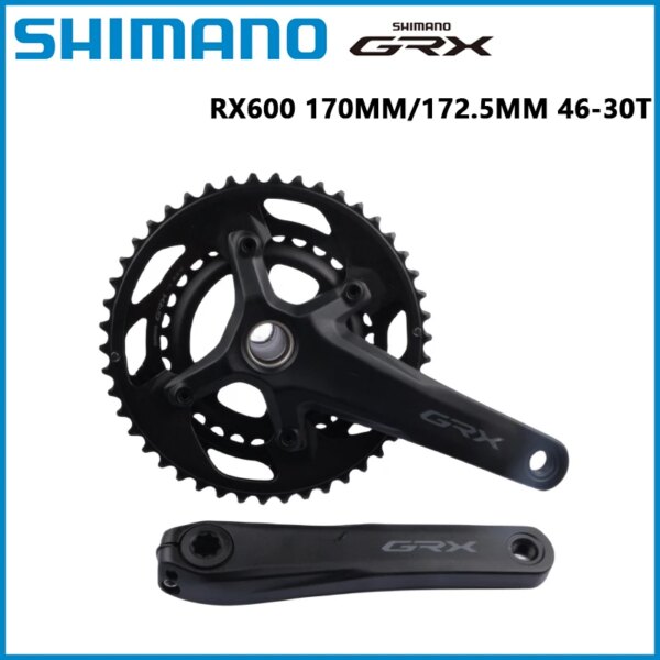 SHIMANO GRX bielas de bicicleta de carretera FC RX600 160MM 170MM 172,5 MM 46-30T 2x11 velocidades bicicleta de carretera