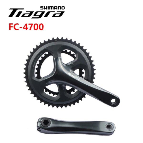 SHIMANO TIAGRA manivela de bicicleta de carretera 2x10 velocidades FC-4700 110BCD 170 50-34T/52-36T rueda de cadena de bielas de bicicleta Original Shimano