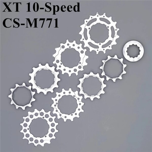 SHIMANO XT CS-M771 Unidad de rueda dentada de piñón de casete de 10 velocidades 11/12/13/14T