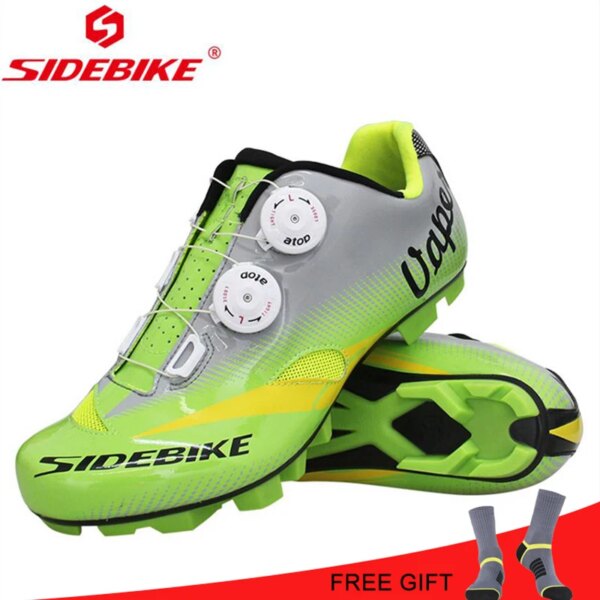 SIDEBIKE-zapatos de Ciclismo de montaña con autosujeción para Hombre, zapatillas profesionales para Ciclismo de montaña