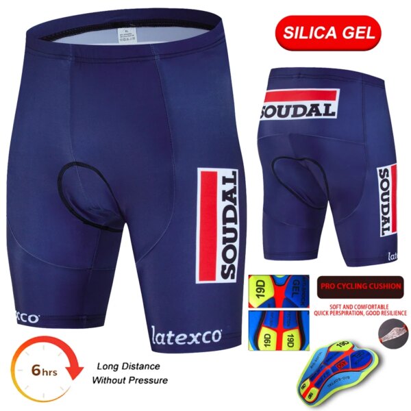 SOUDAL las últimas mallas Pro Team Racing Wear pantalones cortos de ciclismo para hombre Mtb Bib-short pantalones de bicicleta protección solar ropa de bicicleta