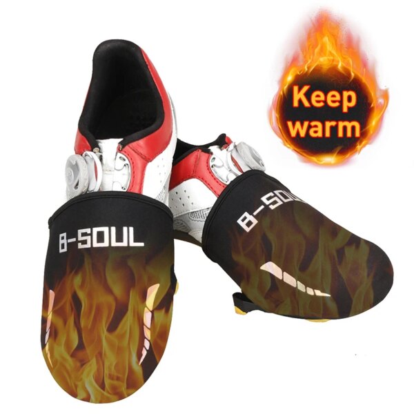 SOULMountain-cubiertas para zapatos de bicicleta de carretera, cubiertas para zapatos de ciclismo, impermeables, a prueba de viento, Protector cálido para zapatos