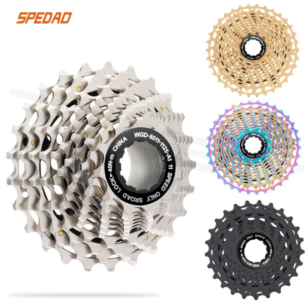 SPEDAO-Cassette ultraligero para bicicleta de carretera, 11 velocidades, 11-25/28/32/34T, CNC, rueda libre K7 11V 11S HG, piñón para volantes de bicicleta R9100