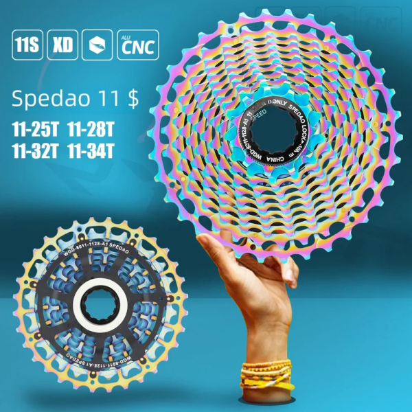 SPEDAO Ultimate 11 Velocidad 11-28T ULT 11-25T 32T 34T Cassette de rueda libre para bicicleta de carretera piñón duradero DA 9100 Velocidad