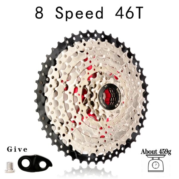 SUNSHINE MTB Cassette 8 velocidades 8V K7 11 46 bicicleta de montaña 8s rueda libre volante de acero piezas de piñones de bicicleta para M310 Tx35