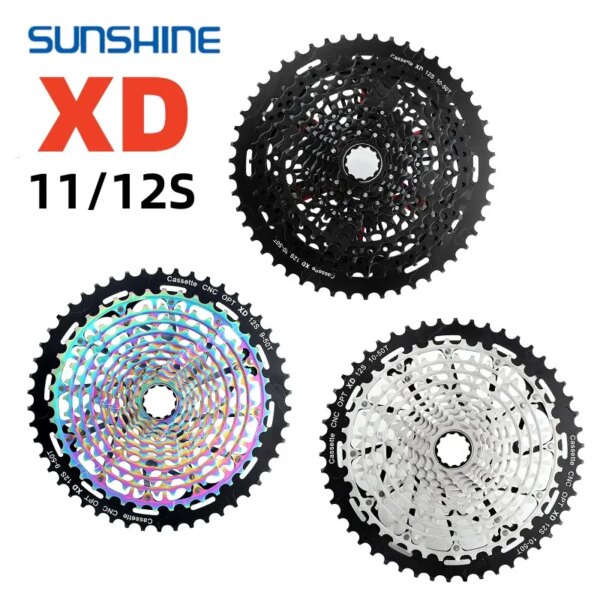 SUNSHINE-Cassette XD para bicicleta de montaña, bujes ultraligeros de 11/12 velocidades, Cassette K7 12V/11V 10-50/52T, piñón para SRAM GX EAGLE