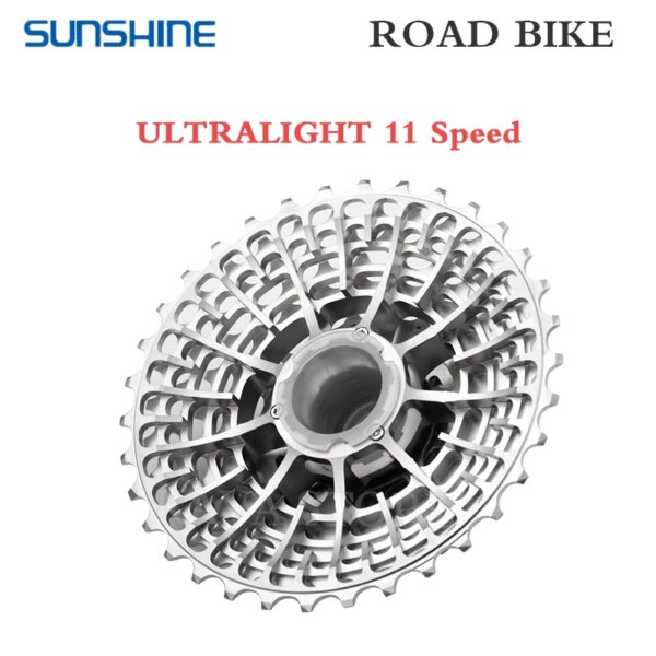 SUNSHINE-Cassette de bicicleta de carretera, rueda libre ultraligera, 11/12 velocidades, 11-28T, 32T, 34T, 36T, piñón de inercia para bicicleta de montaña, SHIMANO HG