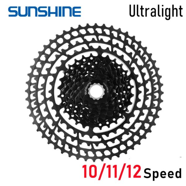 SUNSHINE-Cassette ultraligero para bicicleta de montaña, piñón libre de inercia para bicicleta de montaña, HG, 10/11/12 velocidades, 11-46/50/52T