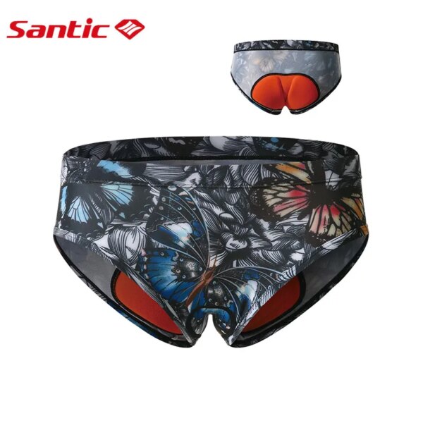 Santic-ropa interior acolchada para ciclismo para mujer, pantalones cortos de ciclismo a prueba de golpes, calzoncillos para bicicleta de montaña y carretera, WL0P070F