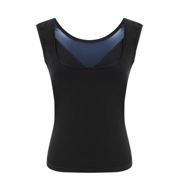 Chaleco de sauna Camiseta sin mangas de entrenamiento premium Polímero para adelgazar Pérdida de peso Fitness Mujer L/XL