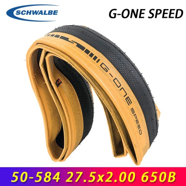 Schwalbe G-ONE SPEED 50-584 27,5x2,00 650B neumático sin cámara para bicicleta ultraligero neumático plegable SpeedGrip pieza de ciclismo