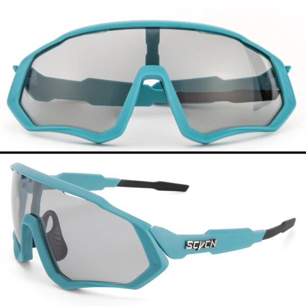 Scvcn Gafas fotocromáticas Gafas de sol para ciclismo UV400 Mujeres Deportes Gafas para correr para hombres Cycl Road Mountain Bike Gafas para bicicleta