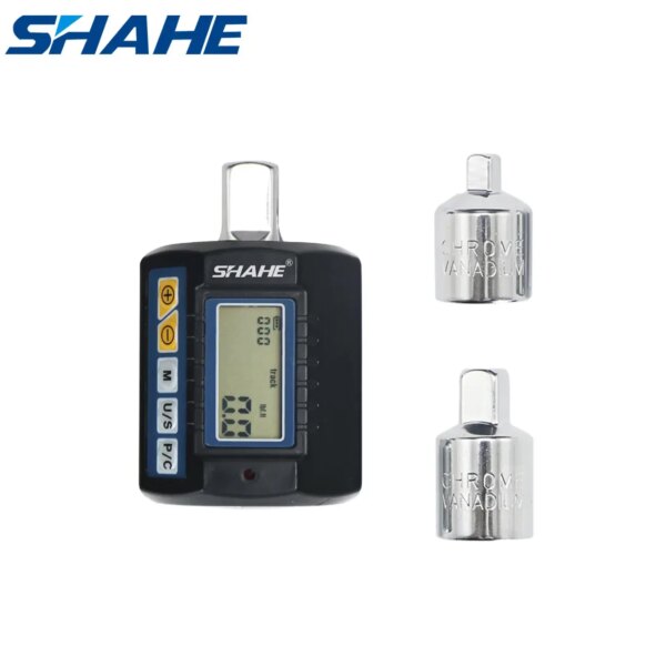Shahe-medidor de torsión Digital ajustable de 1/2 pulgadas para reparación de coches y bicicletas, adaptador de torsión Digital, medidor de torsión electrónico, herramientas manuales