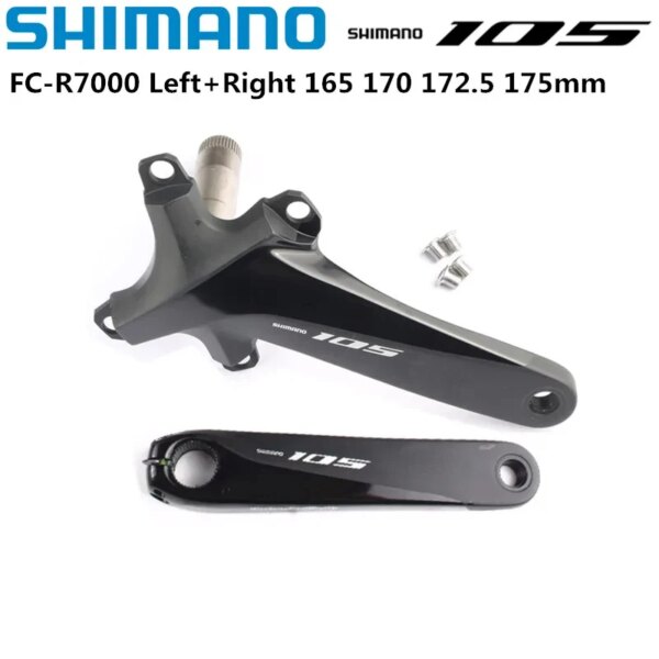 Shimano 105 R7000 bicicleta de carretera brazo de manivela lado izquierdo derecho lado de transmisión 110BCD 165 170 172,5 175 piezas originales de bicicleta