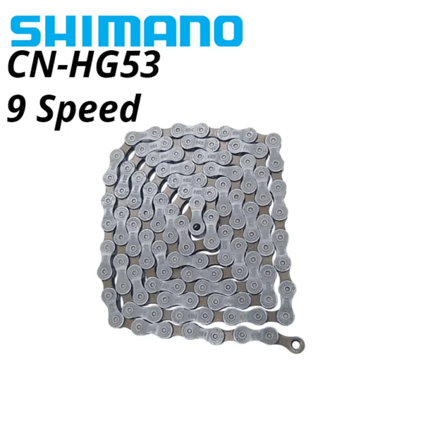 Shimano Alivio HG53 cadenas de 9 velocidades CN-HG53 cadena de bicicleta HG súper estrecha 9 velocidades 9 S 112 eslabones 112L