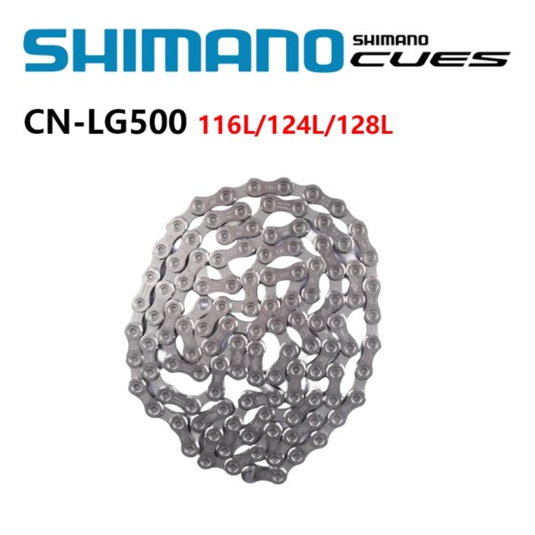 Shimano CUES U4000 Series CN-LG500 10s/11s cadena de bicicleta 116L/124L128L para bicicleta de montaña MTB LINKGLIDE Original Shimano