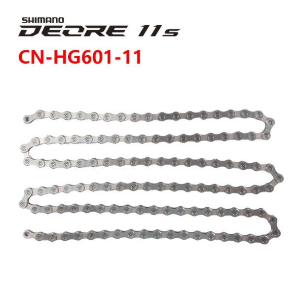 Cadena Shimano DEORE 11v HG601 HYPERGLIDE - SIL-TEC CN-HG601-11 112L / 116L / 124L / 128L Cadena Original Shimano Accesorios para Bicicleta