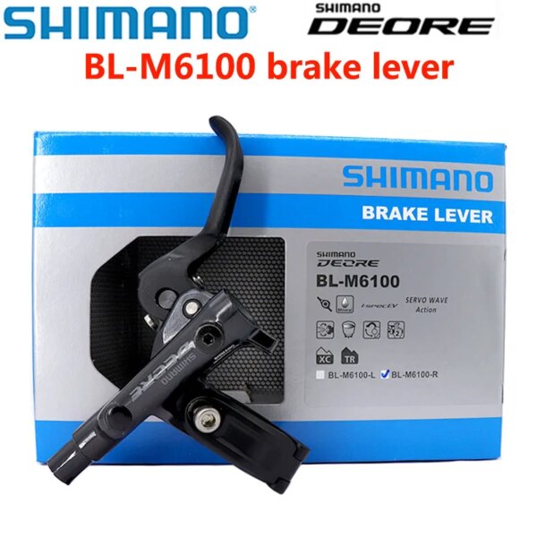 Palanca de freno de disco hidráulico Shimano Deore BL-M6100 palanca I-Spec EV M6100 palanca de freno de bicicleta de montaña de mano izquierda derecha piezas de bicicleta