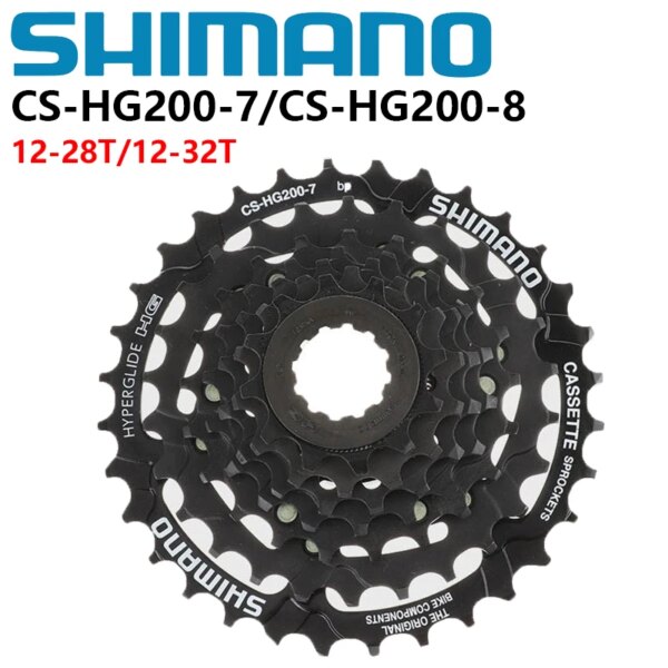 Shimano Tourney HG200 7s 12-28T/12-32T 8s 12-32T Cassette CS-HG200-7 / CS-HG200-8 para bicicleta de montaña MTB Original Shimano