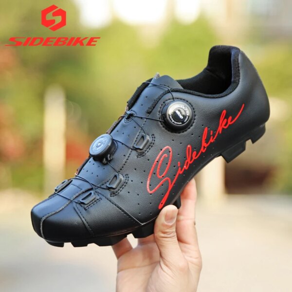 Zapatos Sidebike MTB para hombre, nuevos zapatos de ciclismo autoblocantes de estilo montaña con gran transpirabilidad y envoltura