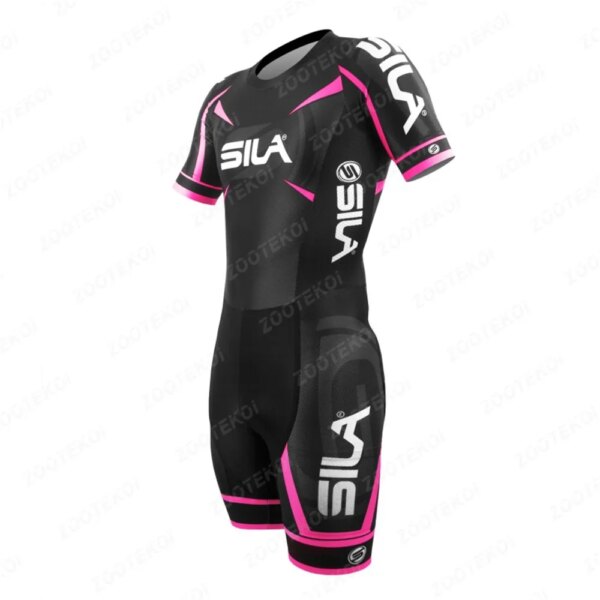 Sila-Mono de patinaje de velocidad en línea, traje de entrenamiento, carrera, comodidad, tela de Lycra, ropa de Ciclismo, Maillot, Ciclismo de montaña, mono para correr