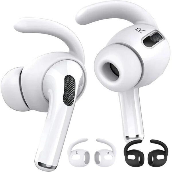 Ganchos de silicona antideslizantes para los oídos para Apple Airpods Pro, soportes de gancho para los oídos, cubierta protectora, accesorios para auriculares Bluetooth