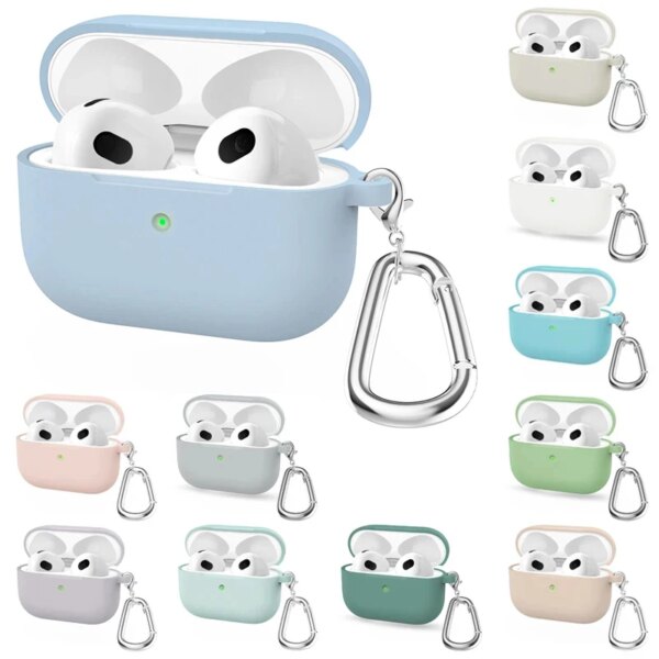 Fundas de silicona para Apple Airpods Pro, accesorios para auriculares, Auriculares inalámbricos con Bluetooth para Air Pods Pro, funda para airpods