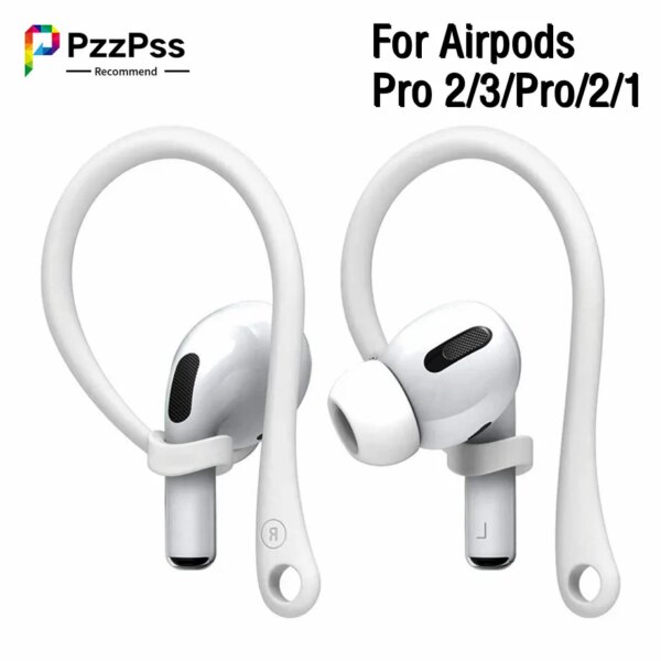 Ganchos de silicona para las orejas para Apple Air Pods Pro2, accesorios anticaída, soporte para auriculares Bluetooth para Airpods 1, 2, 3 Pro, ganchos deportivos