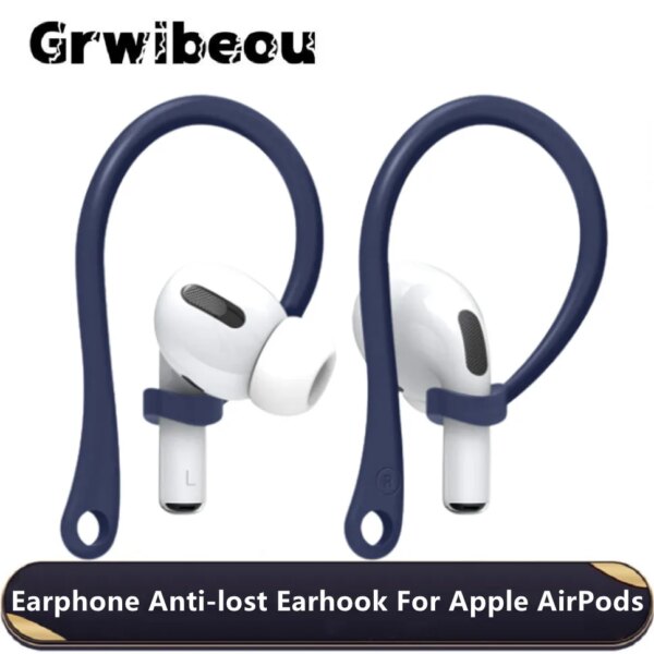 Auriculares de silicona suave con gancho Antipérdida para Apple Airpods 1, 2, 3 Air Pods Pro, auriculares inalámbricos Bluetooth, accesorios para cables de oreja