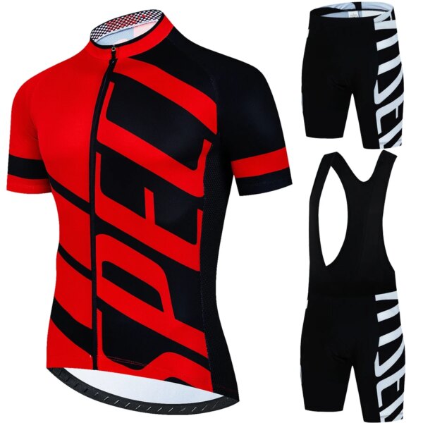 Conjunto deportivo, pantalones cortos de ciclismo para hombre, camisa profesional, traje de uniforme, ropa de verano, Jersey 2024 Mtb, conjuntos para hombre, traje de Maillot para hombre