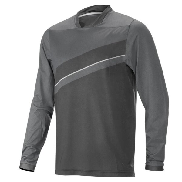 Spot Primavera Verano último top downhill mountain bike off-road gris de manga larga Team Road Sports Jersey hombre